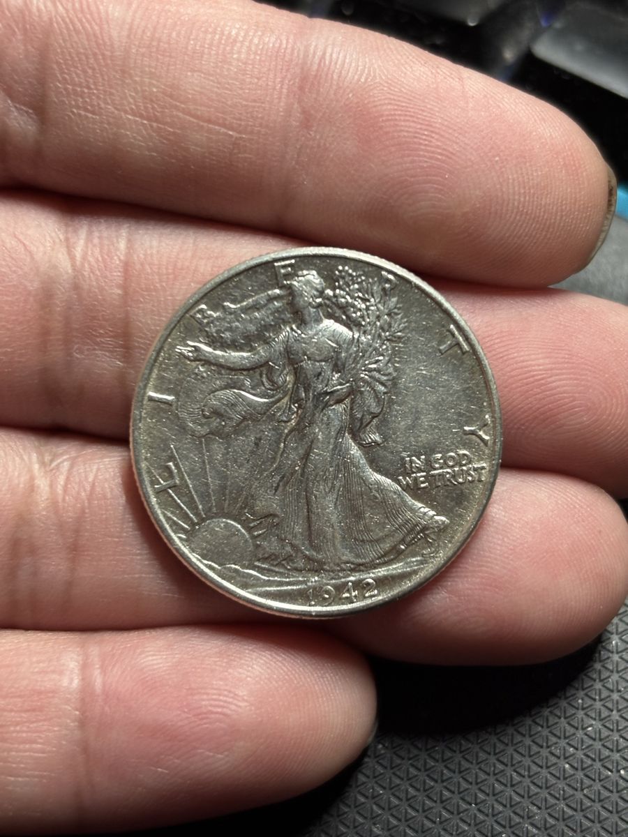 1942 Walking Liberty Half Dollar Silver Coin - United States of America 80 or best offer