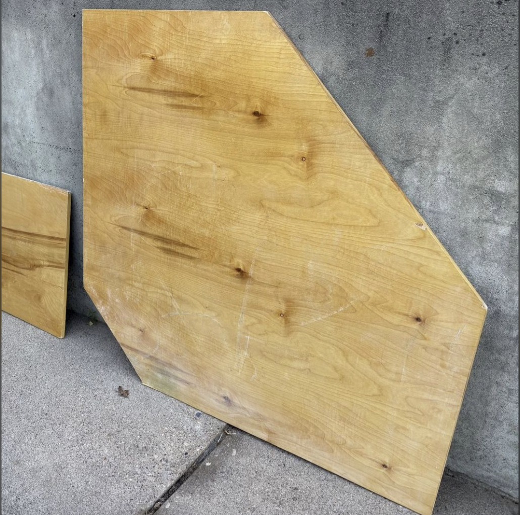 Finished Wood Corner Desk/Table