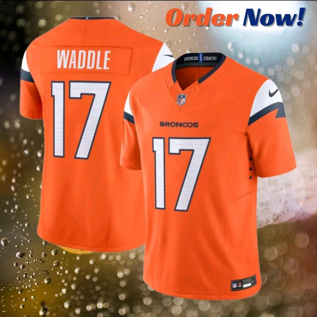 DENVER BRONCOS #17 JAYLEN WADDLE STICHED JERSEY