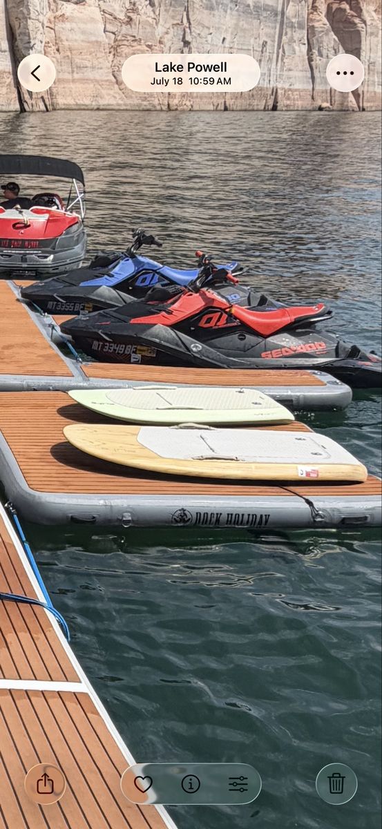Dock Holiday EFoil Inflatable Dock 2-Port, PVC/EVA Foam Decking