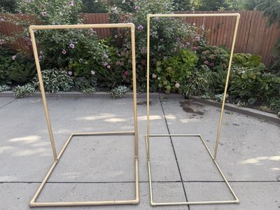 Wedding Gold Painted sign holder