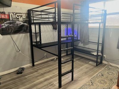 Full Size Bunk Bed frame w/desk