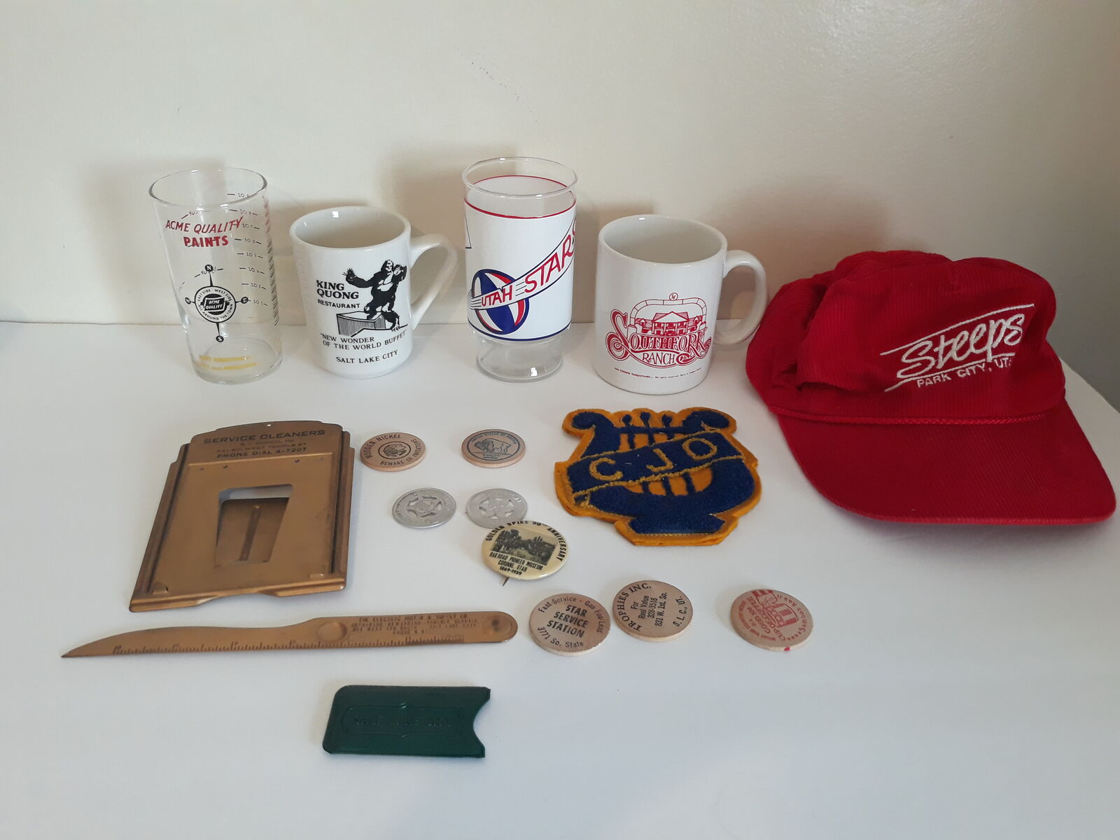 Random lot of vintage Utah memorabilia