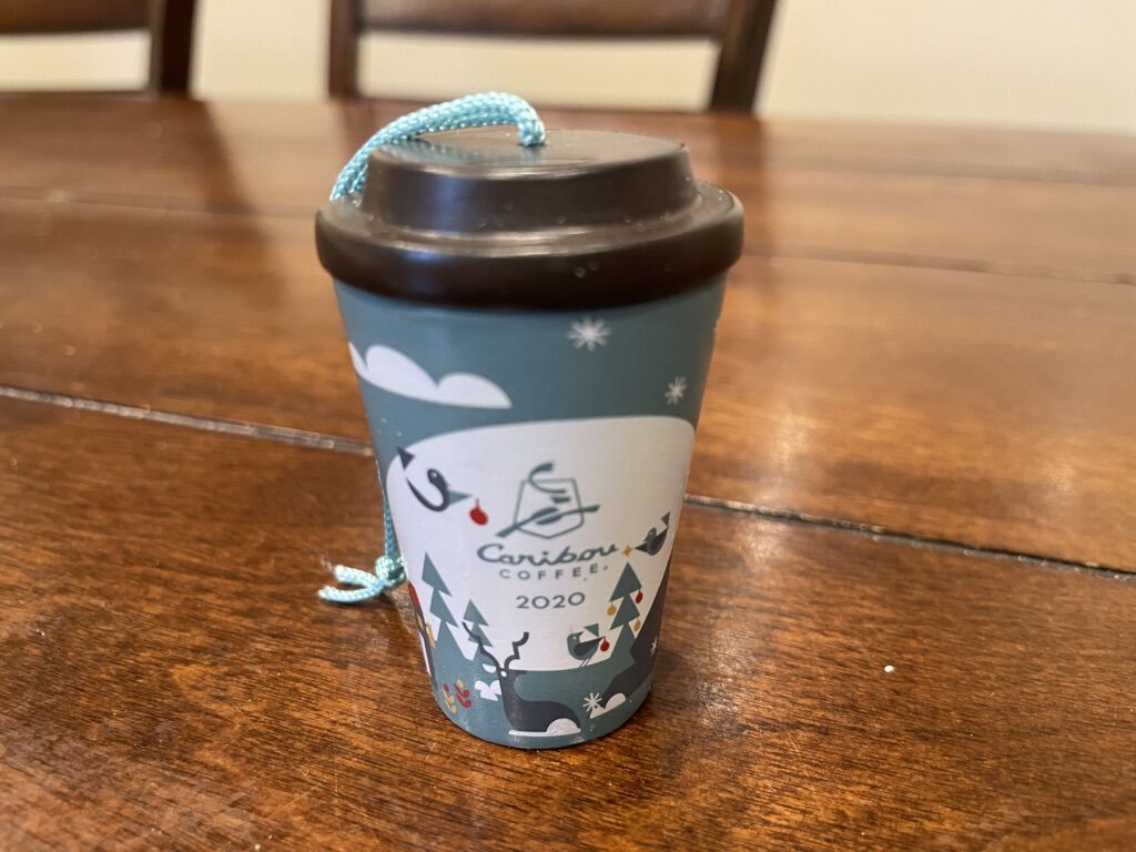Caribou Coffee Christmas Ornament 2020
