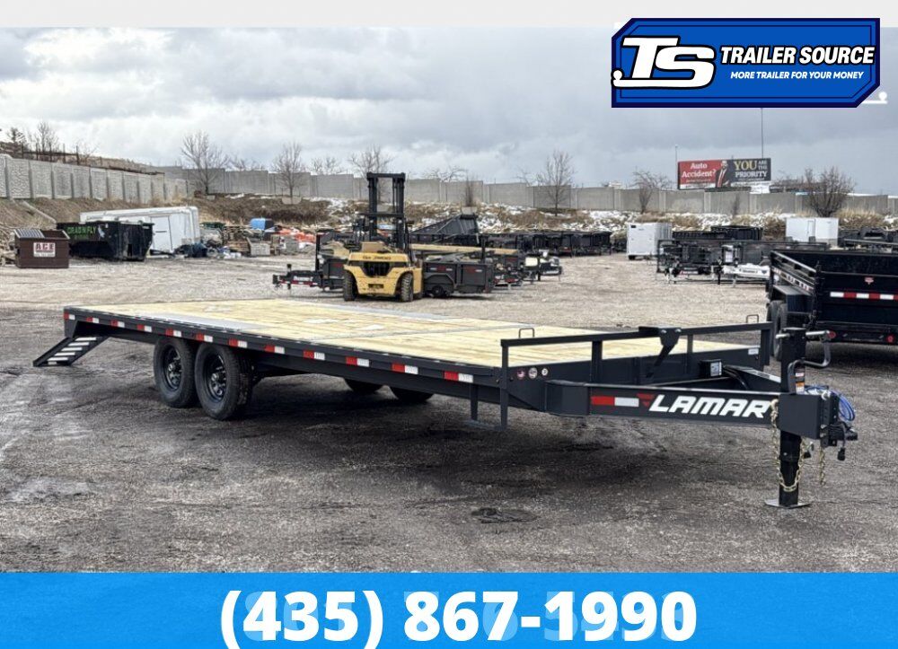 8.5x24 Lamar F8 Deckover Equipment Trailer -  14K GVWR -