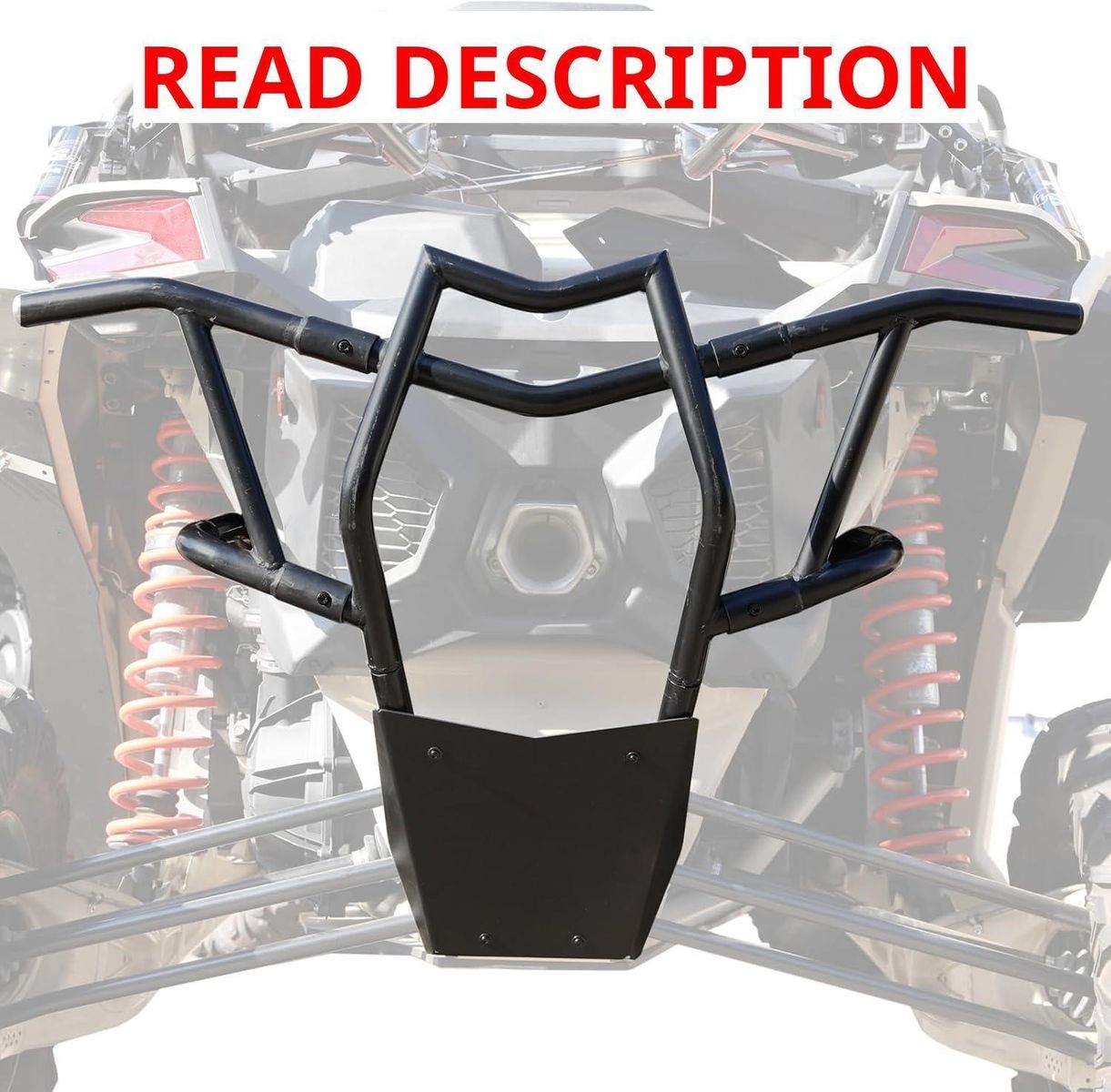 A & UTV PRO Rear Bumper for Can Am X3 - Black
