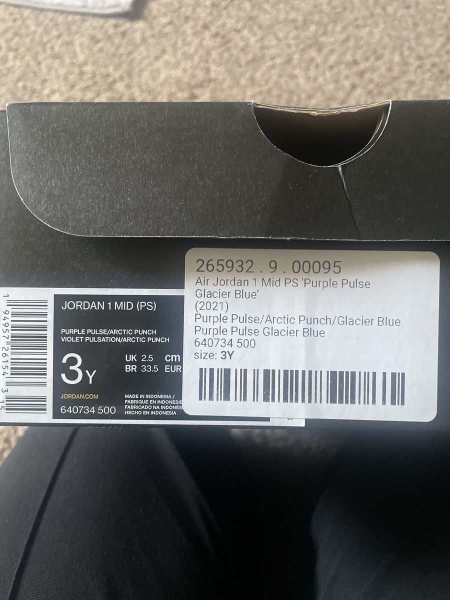 Air jordan 1 Purple Pulse/Artic Punch