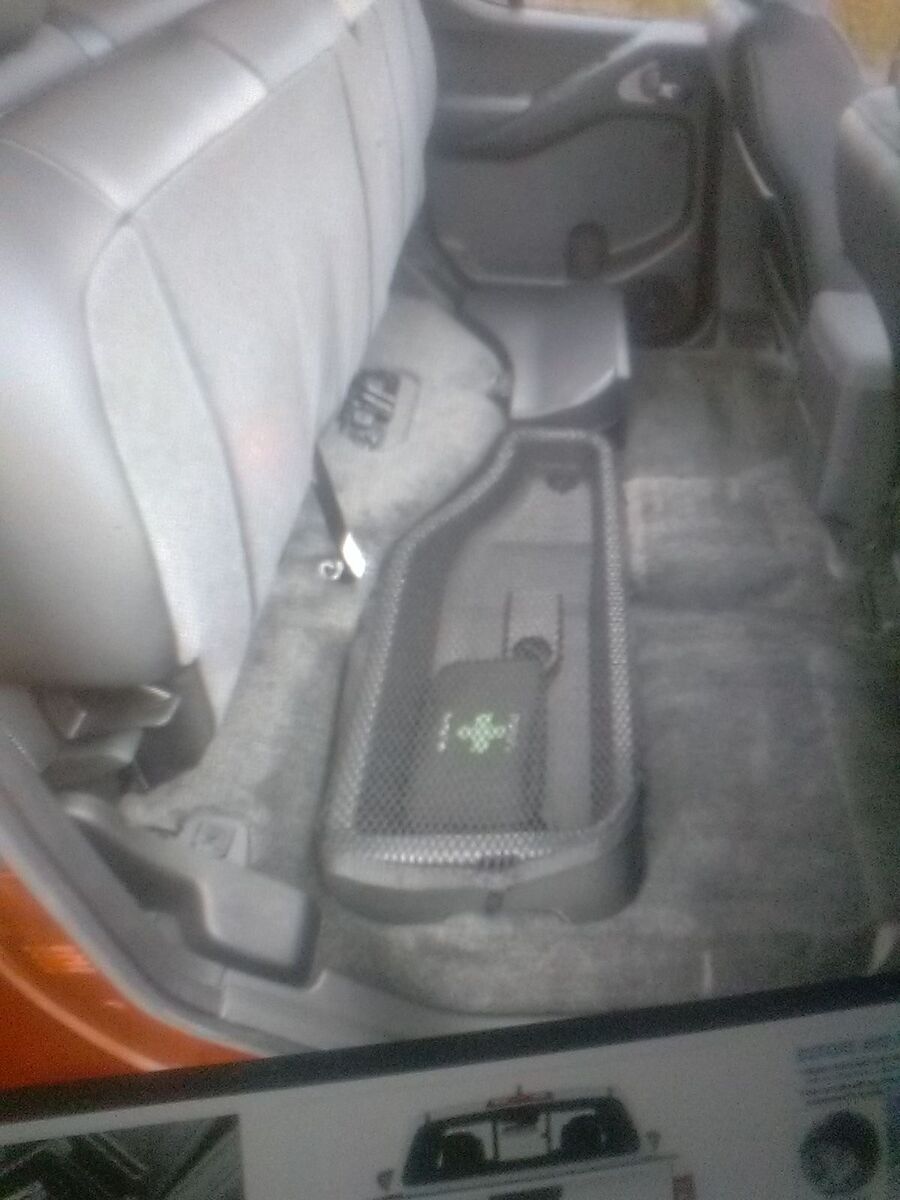 ISO 2023 Nissan Frontier under back seat storage