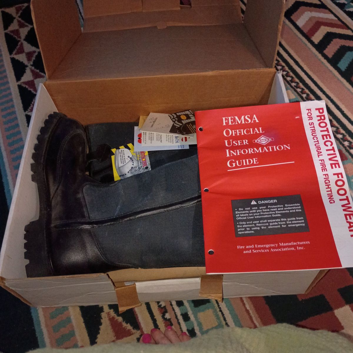 Pro Warrington Structural Firefighting Boots Size 10.5 New in Box
