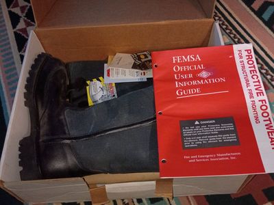 Pro Warrington Structural Firefighting Boots Size 10.5 New in Box