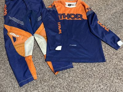 Youth Thor Motocross Pants 22Y And M Jersey