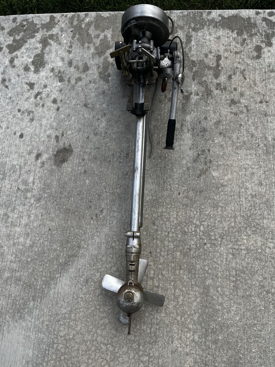 Antique British Seagull outboard motor