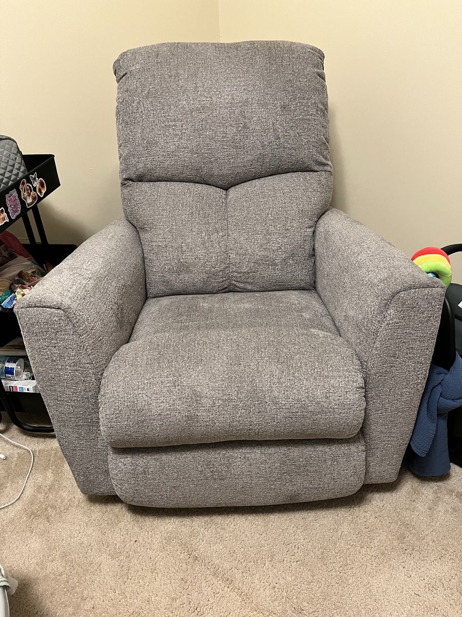 LaZboy gray power recliner/rocking chair