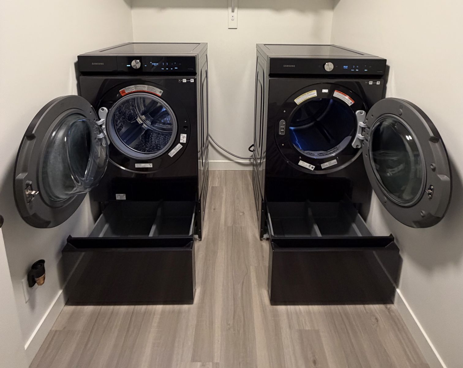 Samsung Bespoke AI front load washer and dryer