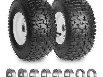 NEW! 13x5.00-6 nhs Lawn Mower Tire and Wheels Tubeless