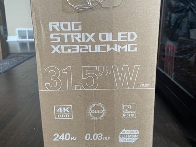 ASUS ROG Strix 4k 32 OLED XG32UCWMG 240/480hz 37 hours.