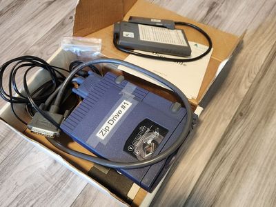 Vintage Iomega Zip Drive #1 External Parallel Port Drive - Rare Computer Storage Device