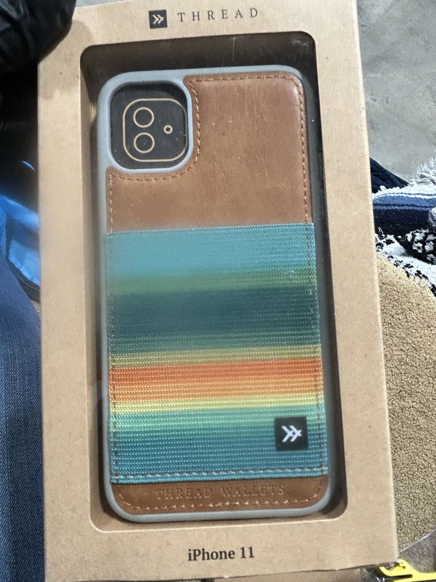 NIB Thread Iphone 11 Wallet Card Phone Case