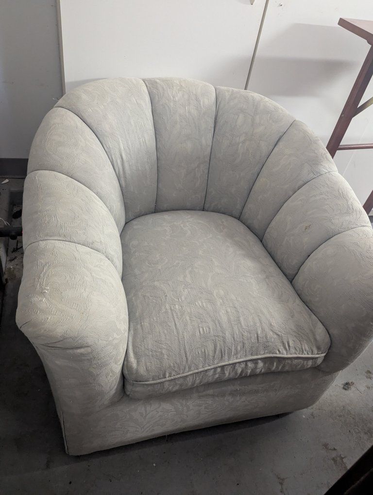 upholstered swivel chair