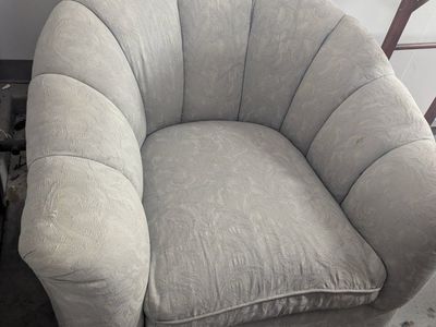 upholstered swivel chair