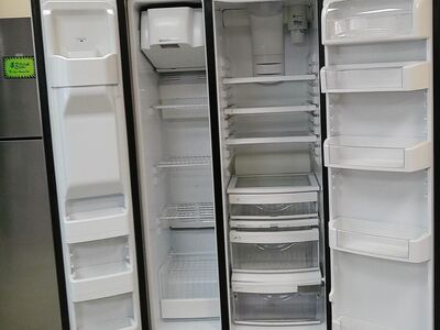 Stainless Steel 25 cf Side by Side~90 Day Guarantee~Water and Ice