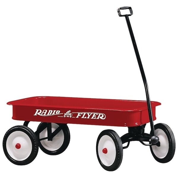 RADIO FLYER 18 Wagon, 150 lb Capacity, Steel, Classic Red