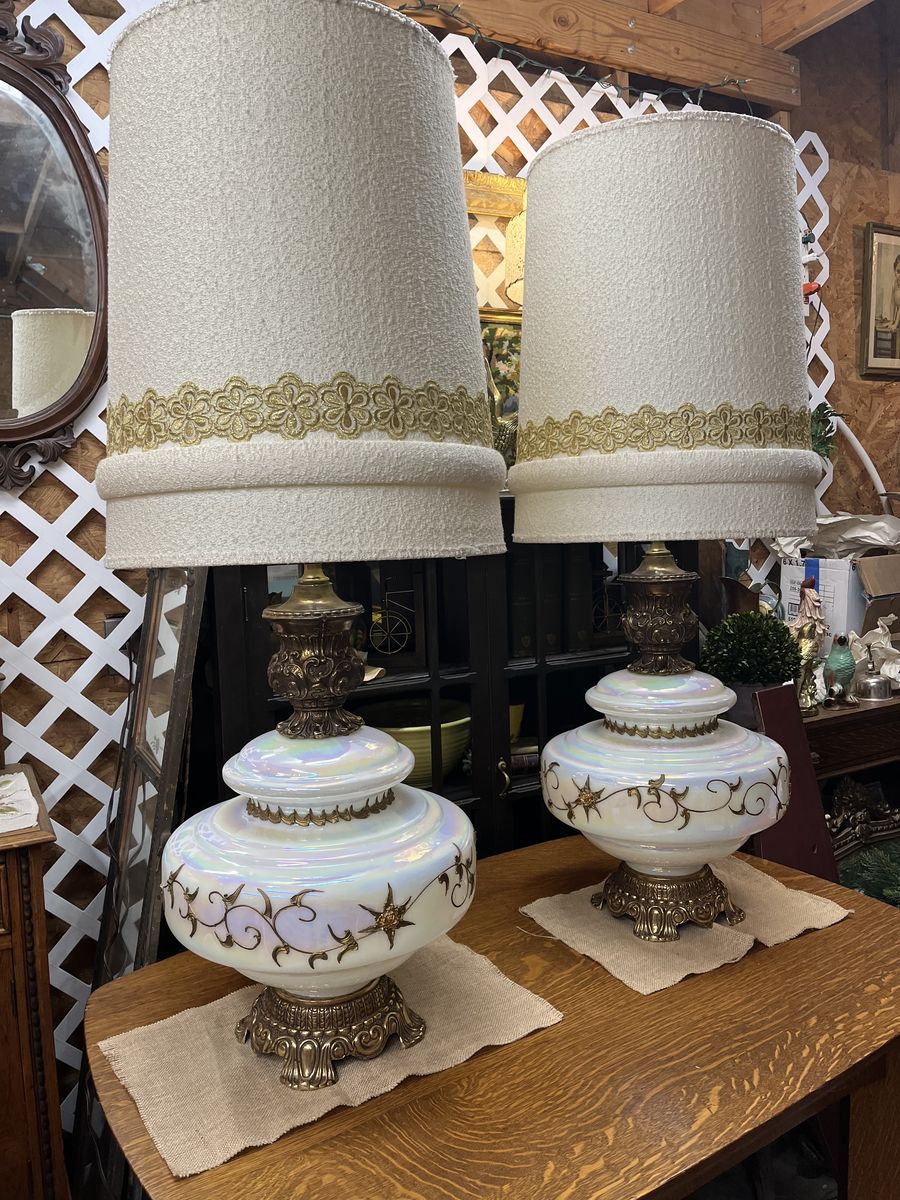 XXL Vintage Hollywood Regency Lamps