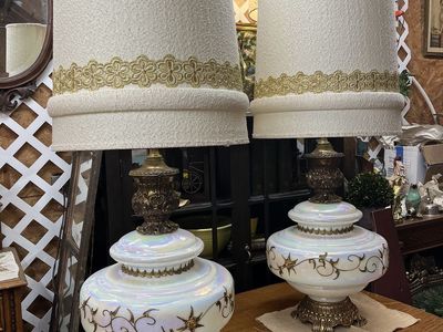 XXL Vintage Hollywood Regency Lamps