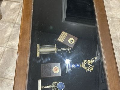 Coffee Table With Trophy Display