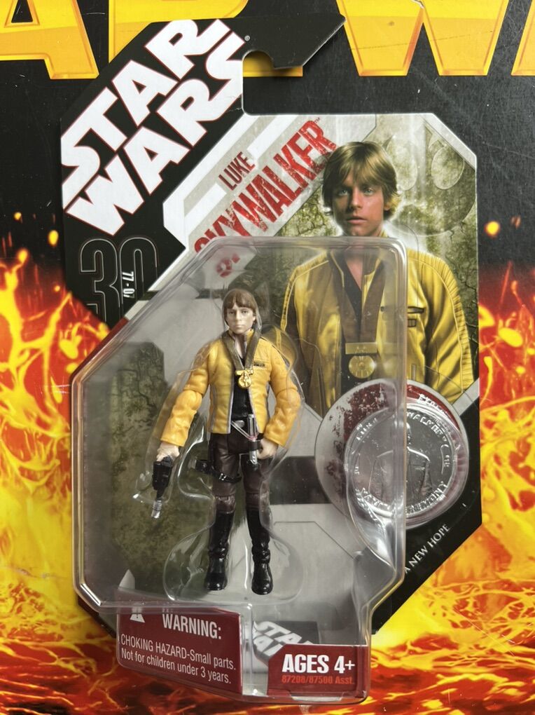 Star Wars 30th Anniversary Luke Skywalker And Coin