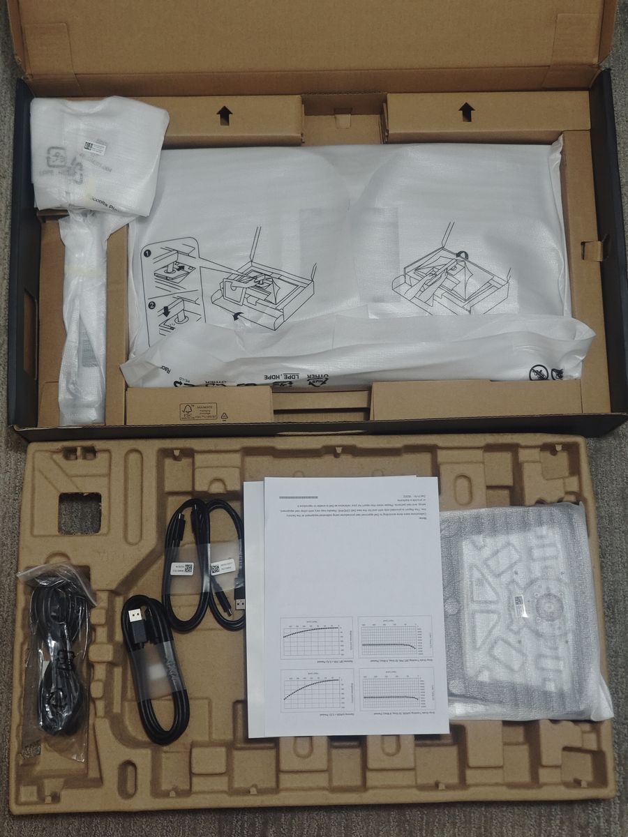 Brand New Dell UltraSharp U2424HE 24" USB-C Hub Monitor - 90W One-Cable Docking / 120Hz / RJ45