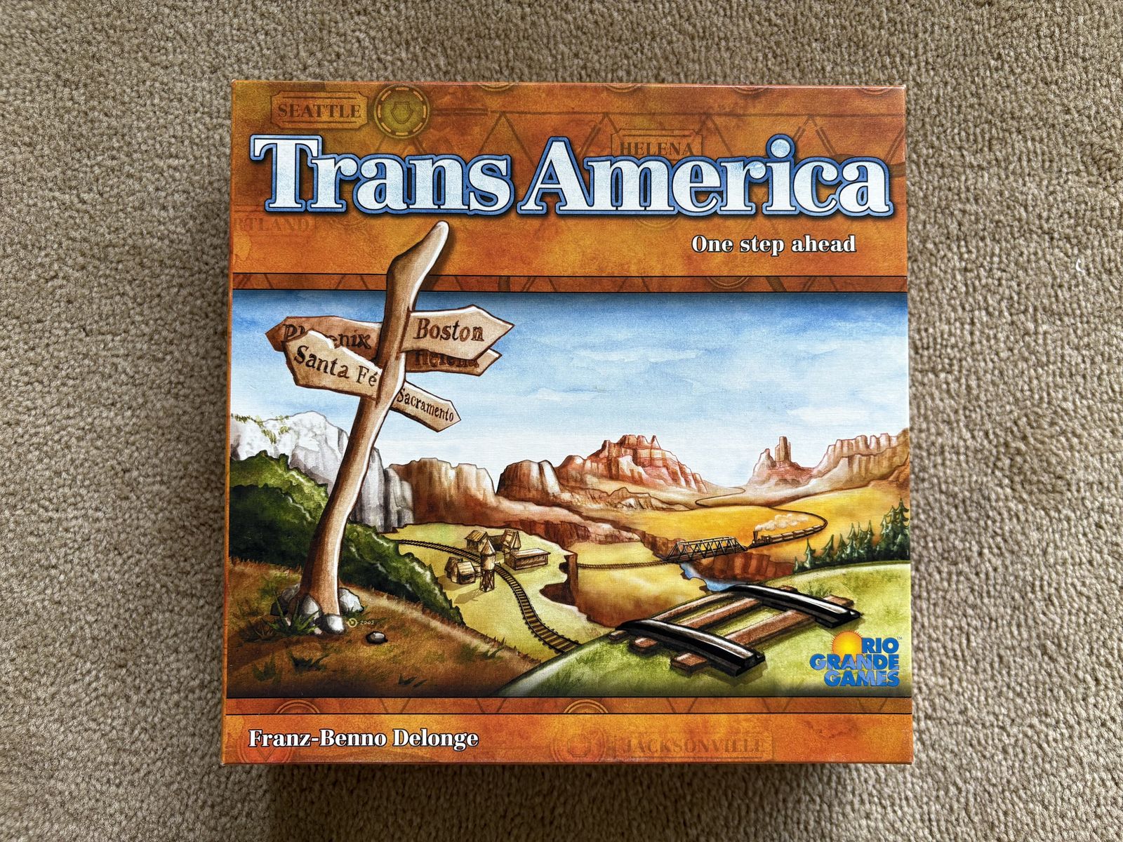 COMPLETE Trans America Board Game