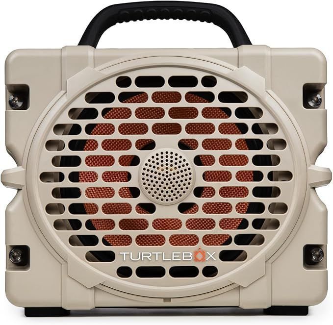 Turtlebox Grande Outdoor Portable Bluetooth 5.4 Speaker – Tan (New Open Box)