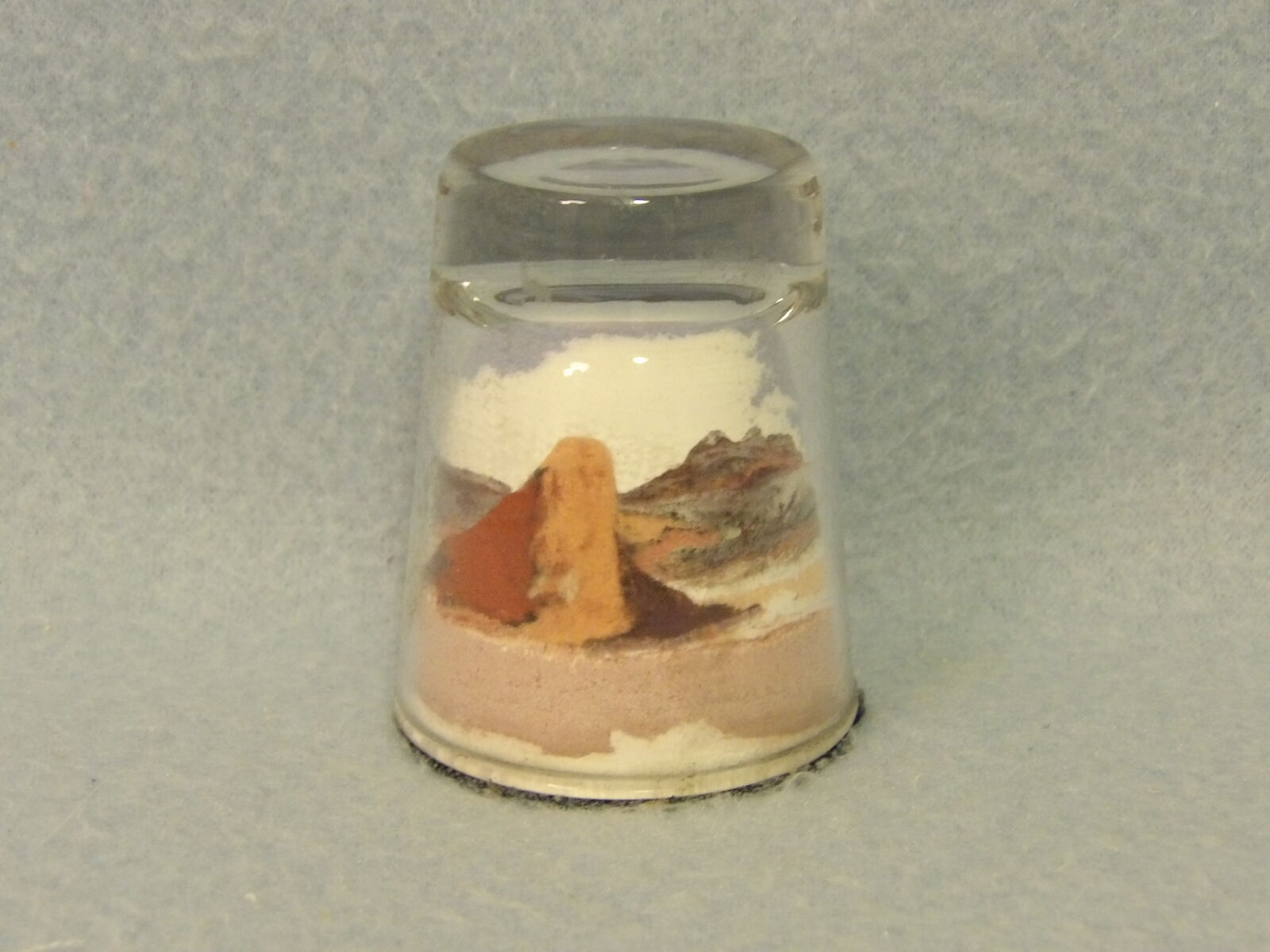 Handmade by a Western Area Artist Painted Desert Scenes Shot Glass Sand Landscape Decor