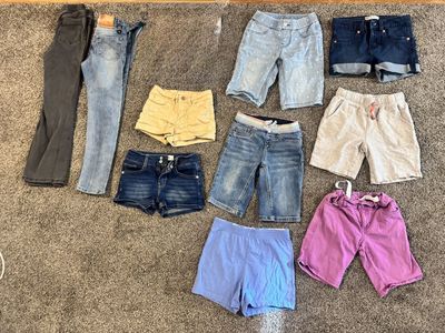 Cute, nice size 7 girls shorts and 2 pants