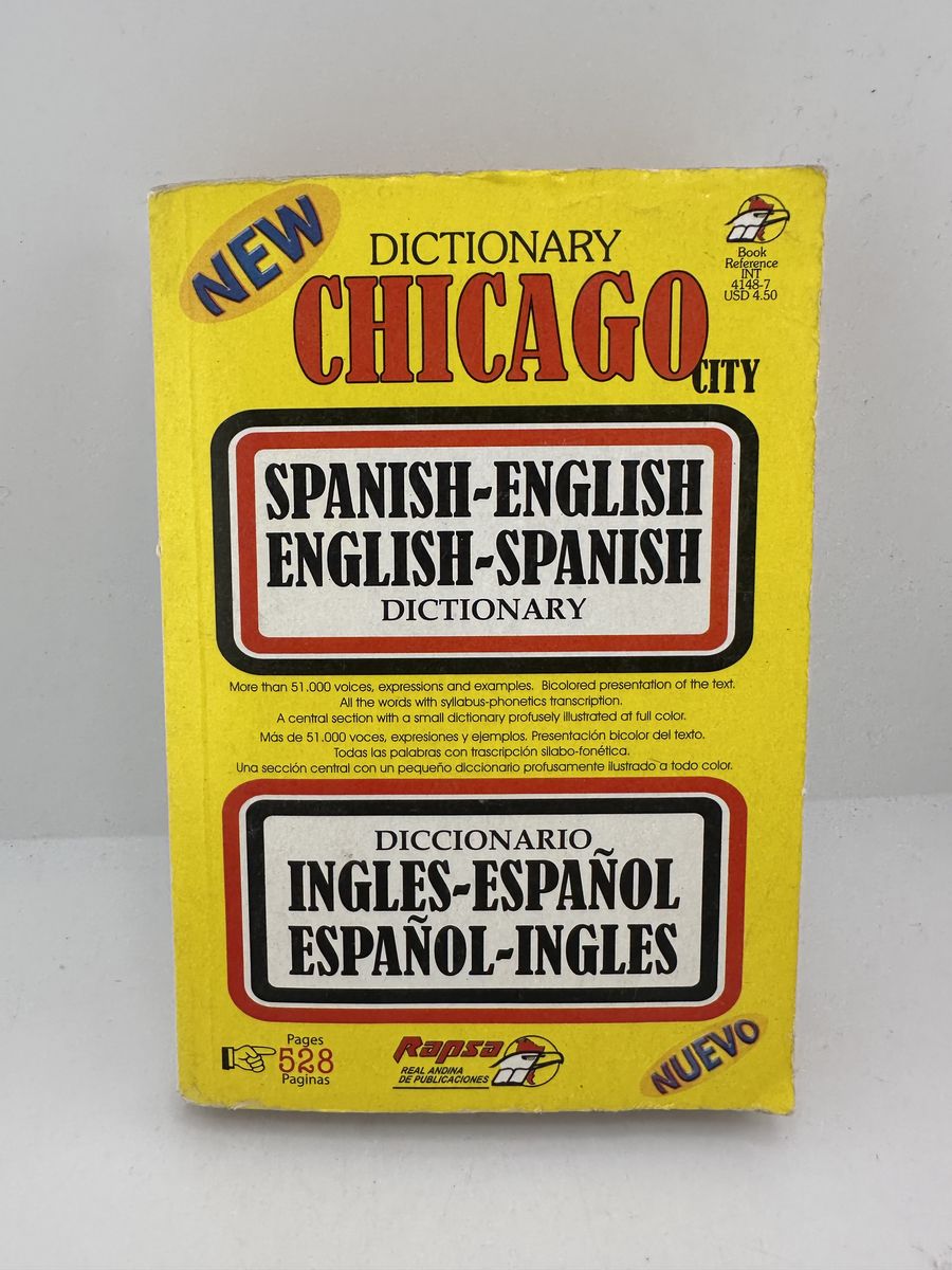 Chicago City Spanish English Dictionary RAPSA 2002 Bilingual Pocket Book