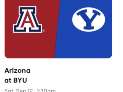 Arizona at BYU Tickets - 4 tickets
