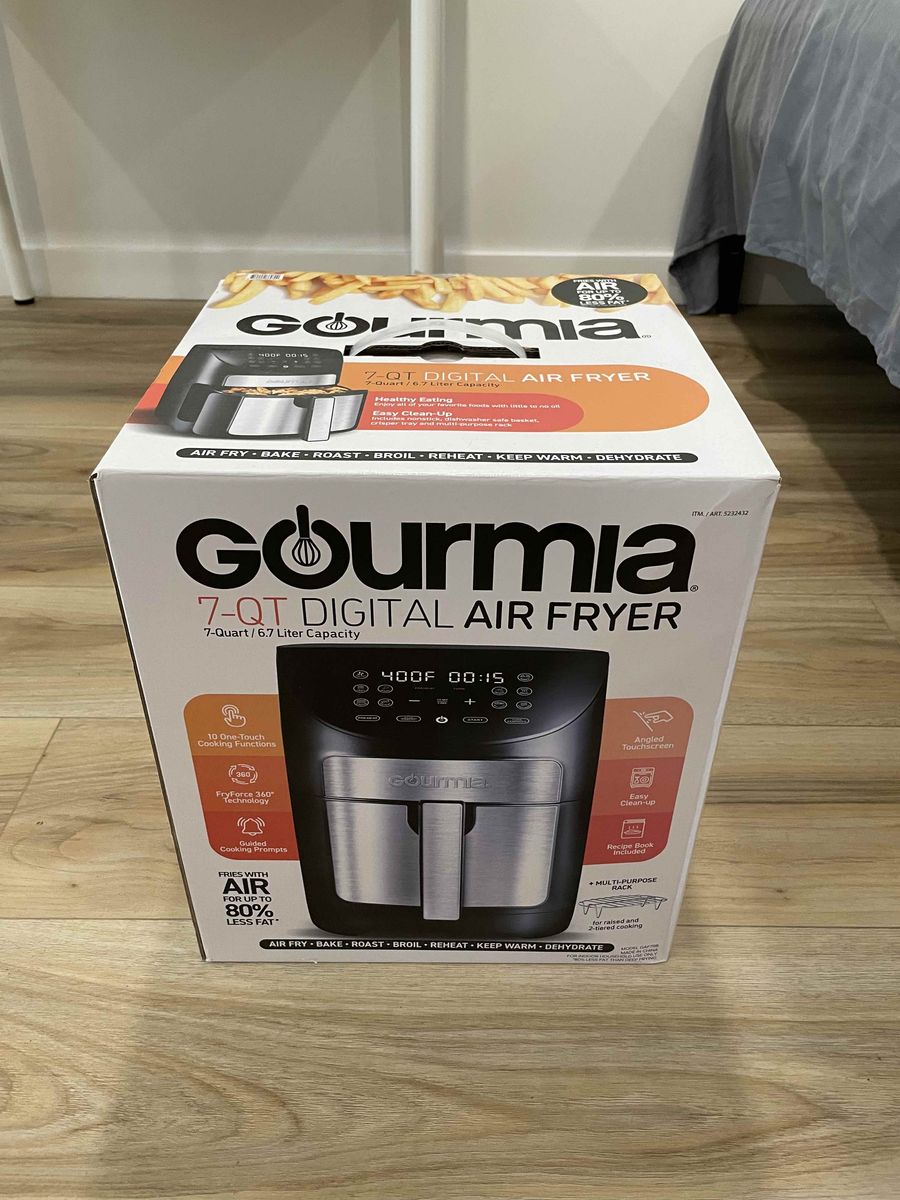 Gourmia 7-Quart Digital Air Fryer Full Set – $20 – Pickup Only