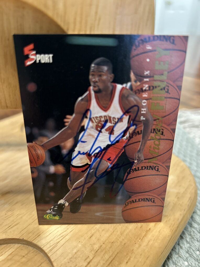 Michael Finley Autograph 1995 Rookie Certified Coa