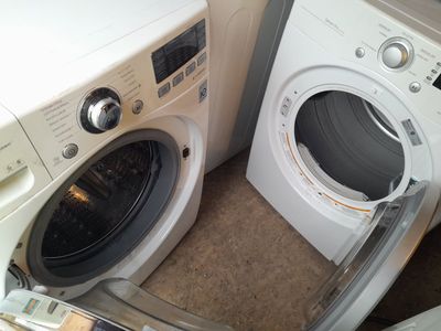 Nice LG Front Load Washer and Electric Dryer