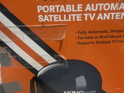 KING Quest Portable Automatic Satellite TV Antenna for DIRECTV - Fully Automatic, Roof-Mount Option