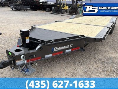 8.5x24 Diamond C HXD 210 Wide Body w/ Drive Over Fenders Tilt Trailer - 23K GVWR - ABS Brakes
