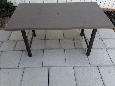 Metal outdoor table