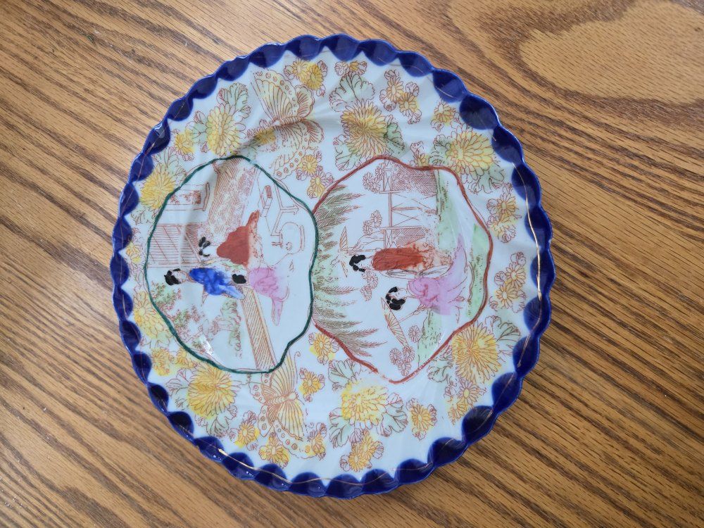 Vintage Handpainted Japanese Dish