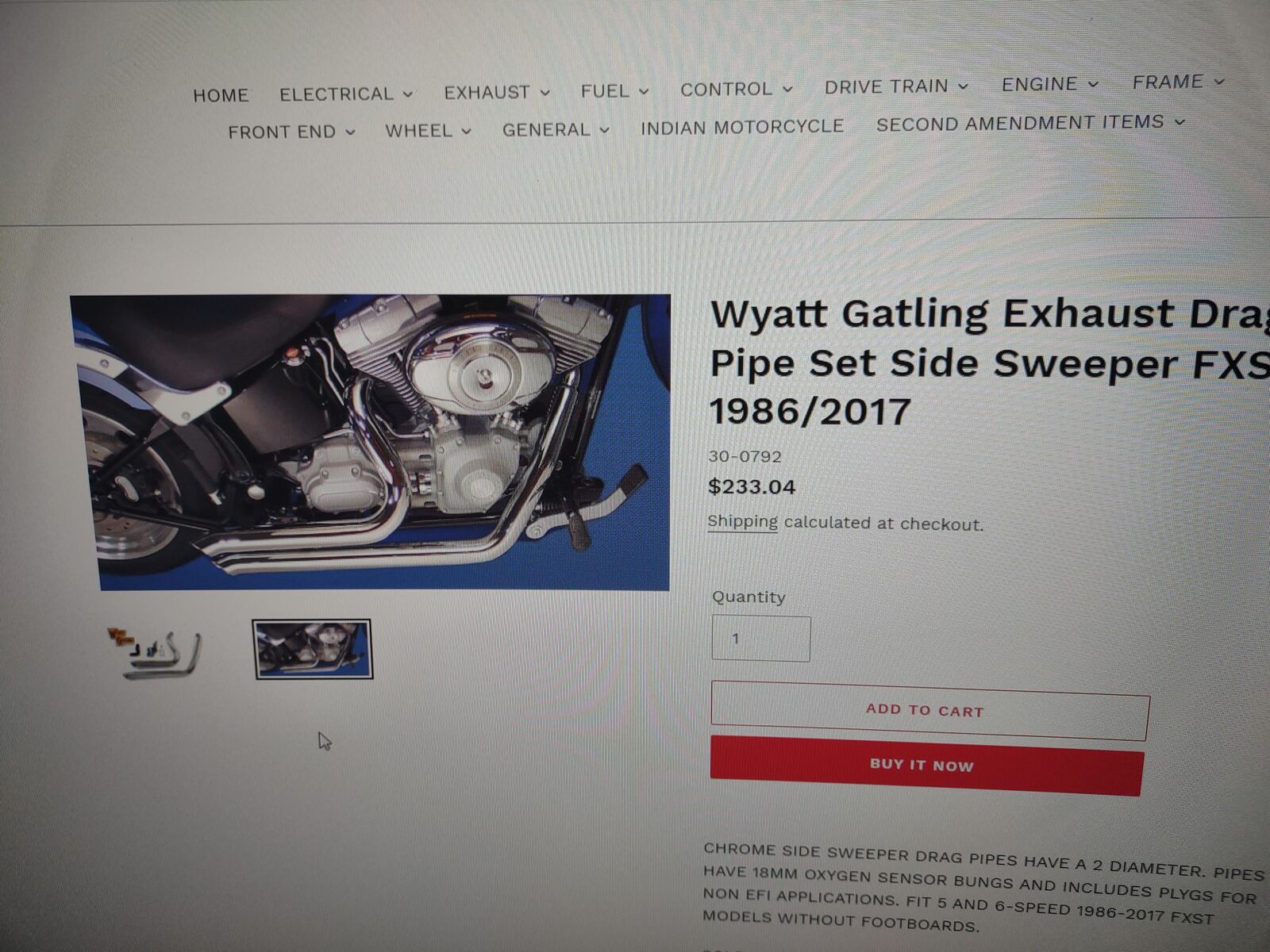 hd  take offs and some drag pipes