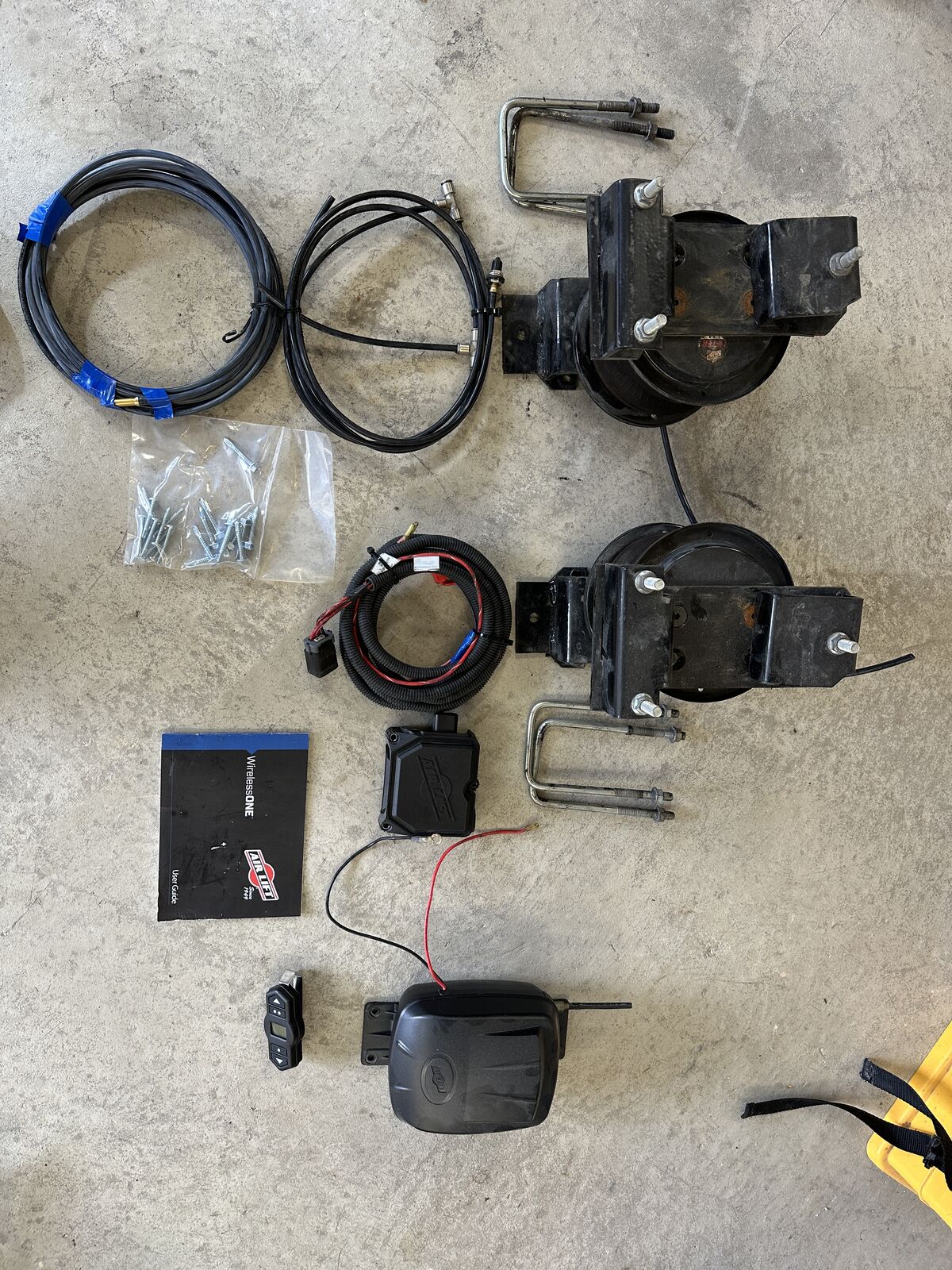 Air Lift Kit #57288 and on board compressor with Remote.