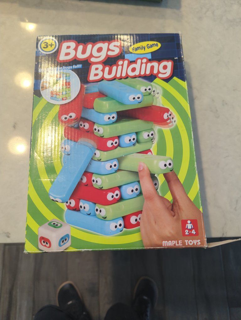 Bugs Building Stacking Family Game by Maple Toys - Ages 3+