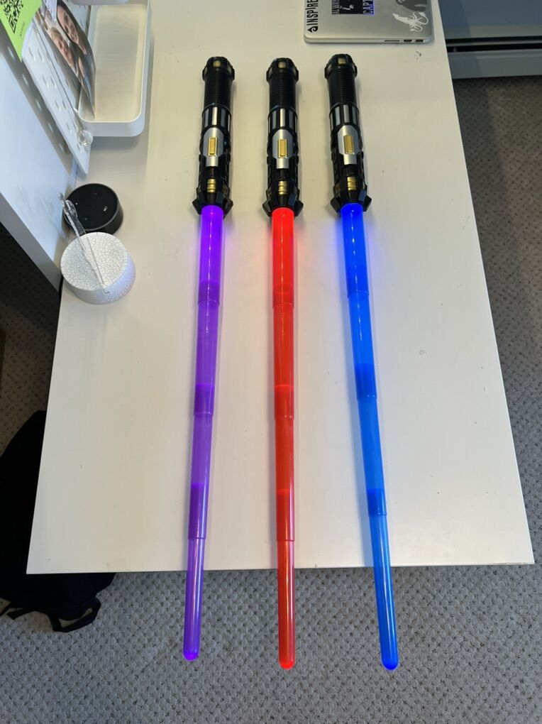 Star Wars Light Sabers, Set of 3
