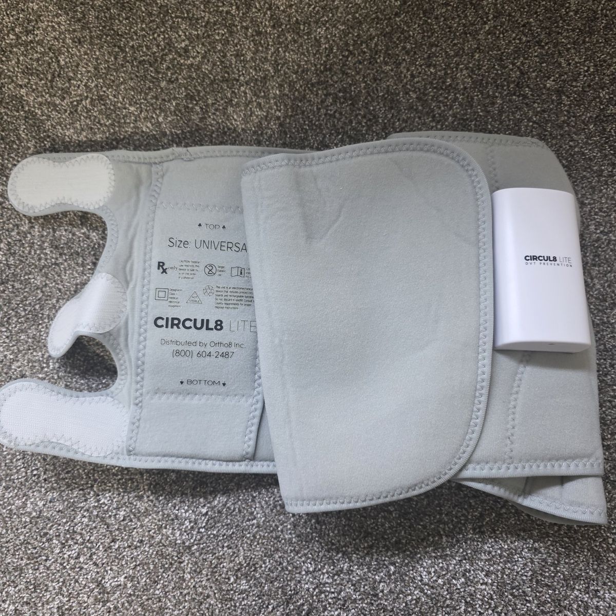 Rechargeable compression leg cuffs