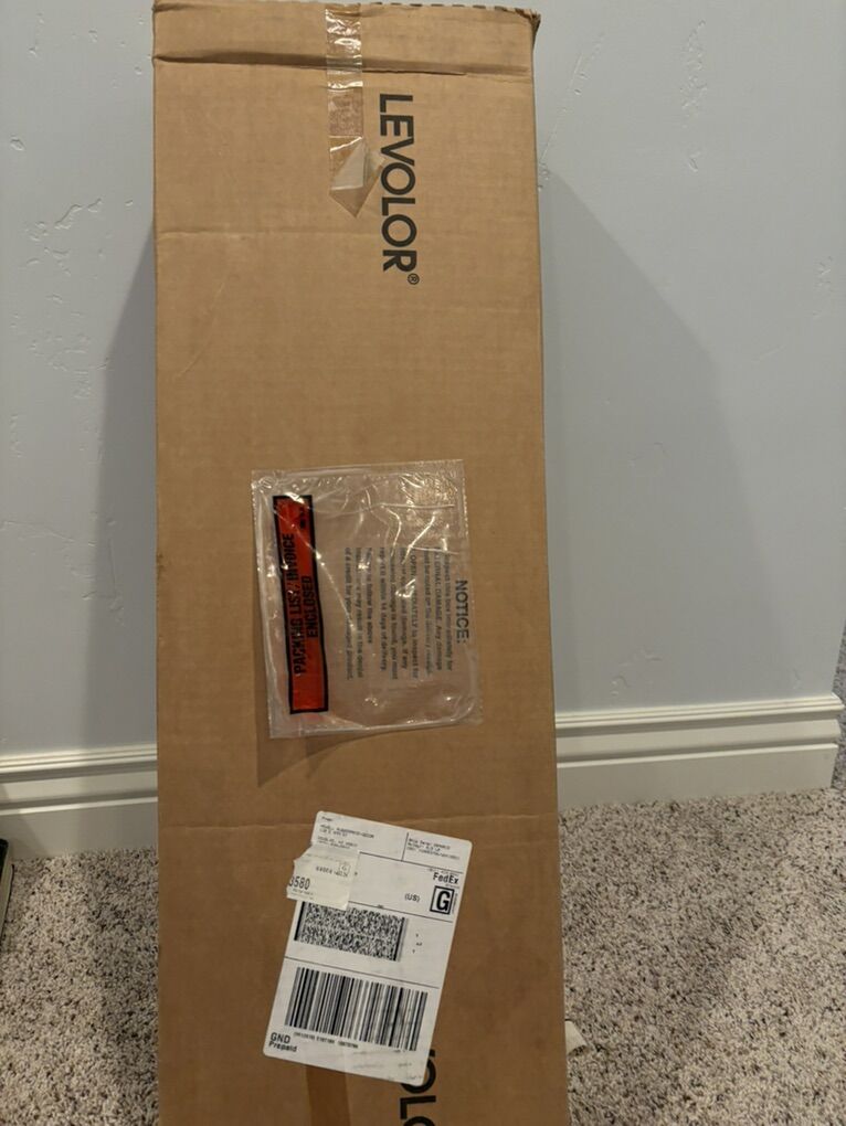 New in Box 23 X 69 Real Wood 2.5 Levoler Blinds